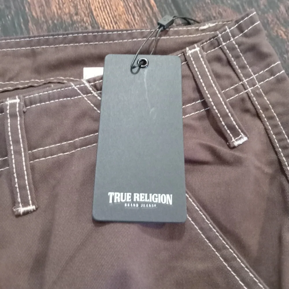 True Religion Braken Cargo Pants NWT Men's 36x31 Brown‎